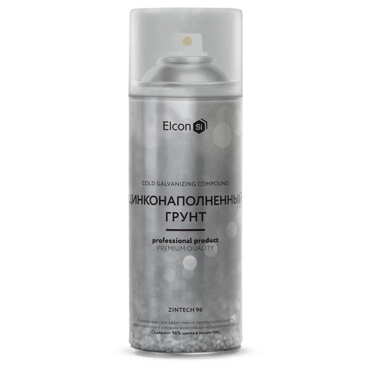 Грунт цинконаполненный Elcon Zintech 96 серый 520 мл