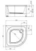 Поддон для душа Aquanet Optimal 293357 90х90х48 фото 12