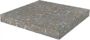Ступень Kerama Marazzi Терраццо SG632220R\GCA угловая клееная коричневый 33x33