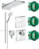 Душевой комплект Hansgrohe Rainmaker Select 580 (3 jet) 24001400 + 27648400 + 26455000 + 15735400 + 15736400