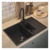 Мойка кухонная Uperwood Quartz UPD-05 3910202119 черная, 78x51 фото 3