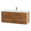 Тумба под раковину Belbagno Marino MARINO-1100-2C-SO-RN-P 110x45x50 Rovere Nature подвесная с двумя выкатными ящиками фото 2
