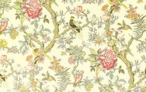 3D Фотообои Artegrafico «Птички в извилистых ветвях» CH-006 песок