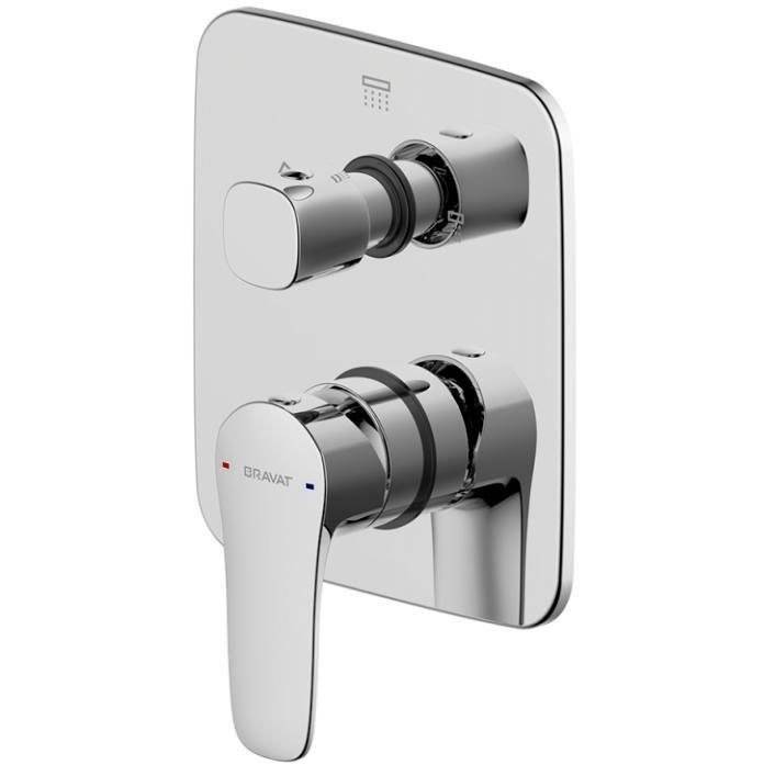 Смеситель для ванны Bravat Source PB8173218CP-3-ENG хром