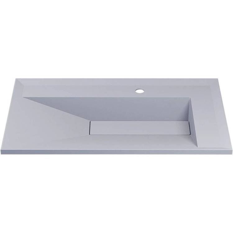 Раковина Uperwood Lotus Quartz 29192030 белая матовая, жасмин, 80x50