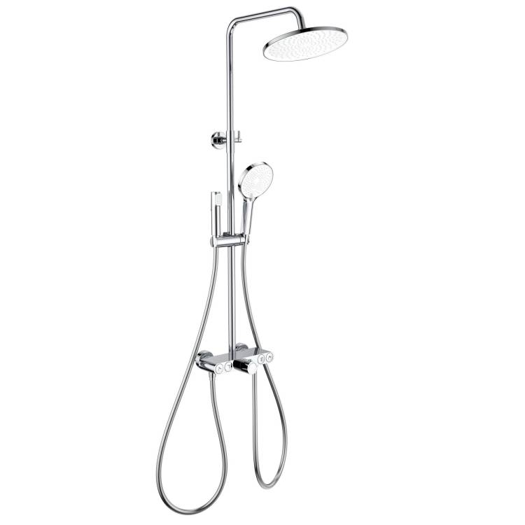 Душевая стойка Wonzon & Woghand WW-B4113-CR хром, с термостатом