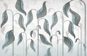 3D Фотообои Artegrafico «Декор из стильных листьев» FD-010 песок