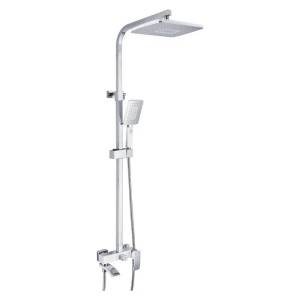 Душевая система Rose R1556F белый, хром