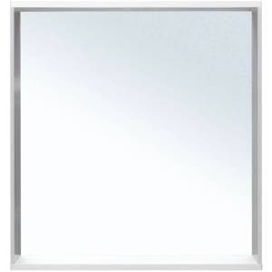 Зеркало Allen Brau Reality 70 1.32017.02 с LED подсветкой, серебро брашированное, 750x700x140