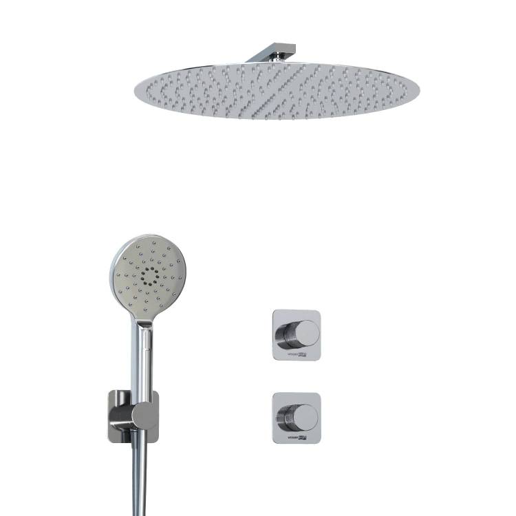 Душевой комплект Wasserkraft A4651.293.090.117.271.087.127 с верхней душевой насадкой, с лейкой
