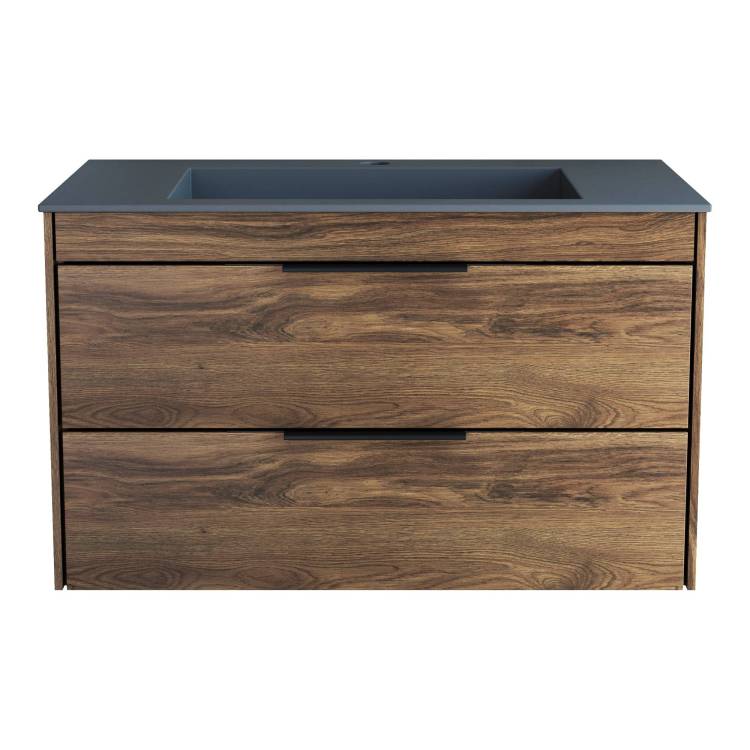 Тумба под раковину Vincea Chiara 2D 800 VMC-2C2800CO подвесная, C.Oak