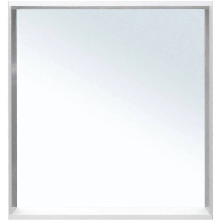 Зеркало Allen Brau Reality 70 1.32017.02 с LED подсветкой, серебро брашированное, 750x700x140