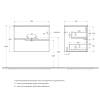 Тумба под раковину Cezares DUET-N-700-2C-SO-BL Bianco Lucido, 70x45.7x50 фото 2