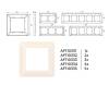 Рамка 3-постовая Ambrella Volt Alfa Line AF110333 фото 4