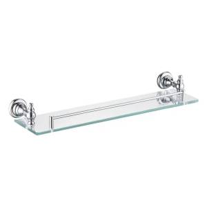 Полка Rose RG1119 стеклянная, хром