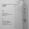 Душевая перегородка Am.Pm X-Joy W94WI-90-F1-MTE 90x195, стекло прозрачное 6 мм, профиль хром матовый фото 5