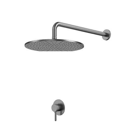 Душевая система WHITECROSS Y YSET01GM скрытого монтажа, оружейная сталь