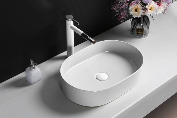Раковина Cerutti Spa CR0055B белая, 50x12