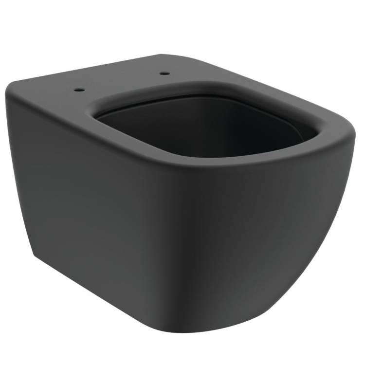Унитаз подвесной Ideal Standard Tesi T0079V3 Silk Black (Черный шелк), без сиденья
