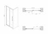Душевая дверь Abber Schwarzer Diamant AG30120MH Хром фото 5