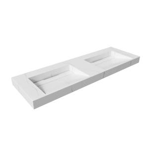 Раковина Armadi Art Flat 859-140-CLCT Calacatta моноблок, 140 см