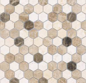 Мозаика LeeDo Pietrine Hexagonal Pietra Mix 1 Mat hex (1.8x3) 28.5x30.5