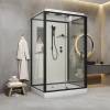 Душевая кабина Niagara Standart ST120/90/15Q/BL корпус черный матовый, стекло прозрачное, 120х90х215 фото 4