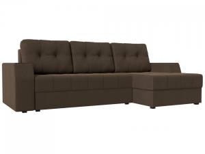 Угловой диван Лига Диванов Эмир 110397 правый угол Коричневый 250/85/150