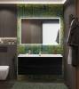 Тумба с раковиной BelBagno MARINO-CER-N 120 подвесная, Nero Lucido фото 5