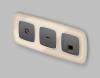 Лицевая панель для компьютерной/телефонной розетки RJ-45/RJ-11 Ambrella Volt Omega OP6620 фото 2