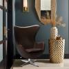 Кресло Bradex Home Egg Style Chair RF 0723 коричневый, натуральная кожа фото 7