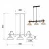 Подвесной светильник Rivoli Leila 4093-203 Б0055027 фото 3