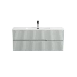 Тумба с раковиной Cezares Duet-N 120 зеленый жемчужный, раковина CZR-8095-120
