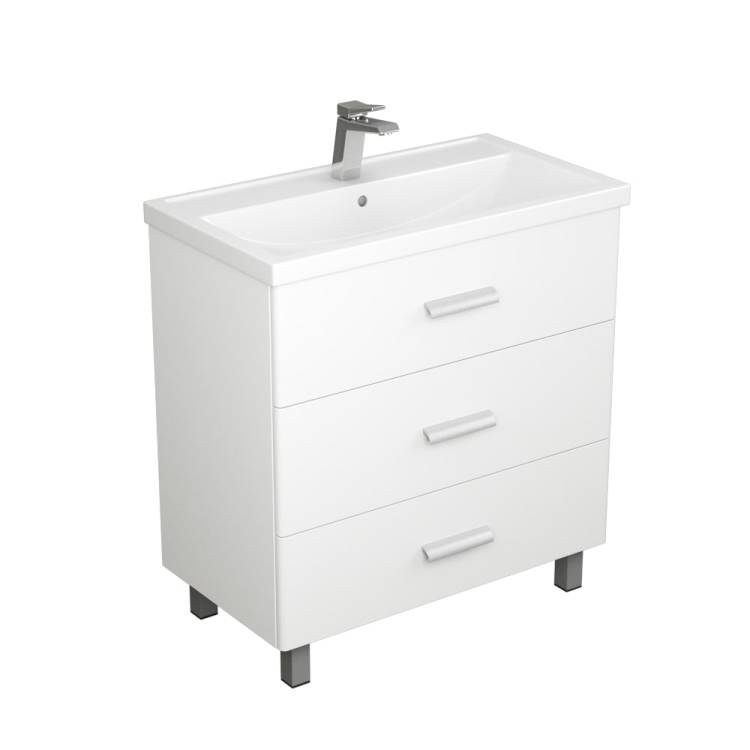 Тумба с раковиной Uncoria Гарда 80 58035 белый