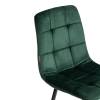Стул Tetchair Chilly (mod. JSC-220) 21498 велюр/металл, dark green (темно-зеленый) HLR57/черный фото 9