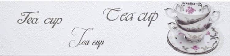 Декор Monopole Veronika Decor Brillo Tea Cup Blanco 40x10