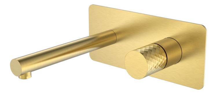 Смеситель для раковины Boheme Stick 125-MG Matt Gold Diamond