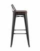 Стул барный Stool Group Tolix Soft LF630A MATTE BLACK 3474+PU7005 черный матовый фото 3