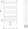 Полотенцесушитель электрический Lemark Ursus П10 50x80, хром фото 2
