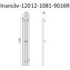 Полотенцесушитель электрический Маргроид Inaro профильный 120x12 R, с крючками, белый матовый фото 4