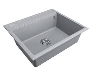 Мойка кухонная Paulmark Stepia PM115951-GRS 510x590 мм серый дым