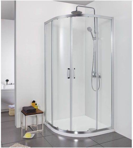 Душевой уголок Aquanet Alfa 203799 профиль хром, 90x90