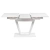 Стол Bradex Home Flame RF 0425 керамогранит белый мрамор, белый 116(155)x80x75 фото 8