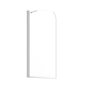 Шторка на ванну Wasserkraft Leine 35P01-80 Fixed профиль хром, стекло прозрачное, 80x140