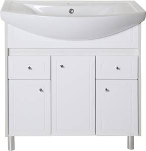 Тумба с раковиной ASB-Mebel Орхидея 80 белая, северное дерево