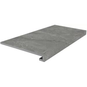 Ступень Kerama Marazzi Риальто SG850890R/GCF Клееная Серый Темный Матовый 33x80