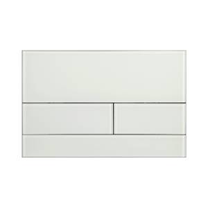 Кнопка смыва AQUAme AQM4116W стекло, белый