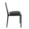 Стул Tetchair Freya 24410 черный, дерево вяз, ротанг, ткань лён фото 2