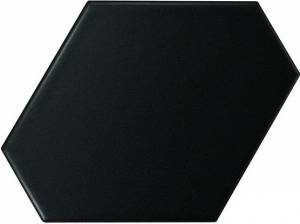 Керамическая плитка EQUIPE Scale 23832 Benzene BLACK MATT 10.8x12.4