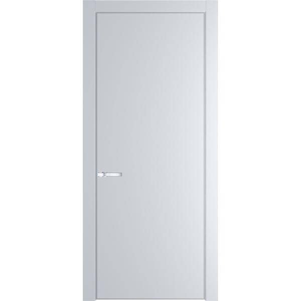 Межкомнатная дверь Profil Doors 1 PA полотно Вайт, профиль серебро 600x2000